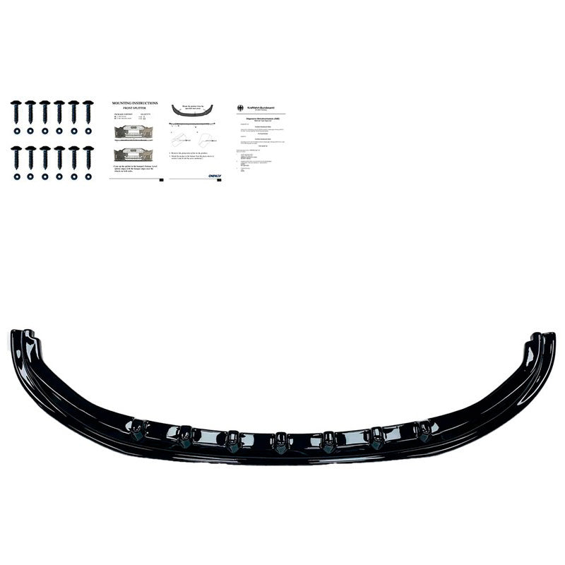 Oneway Frontspoiler passend für Volkswagen Transporter T6.1 2020-2022 - Version 4 - Schwarz glänzend