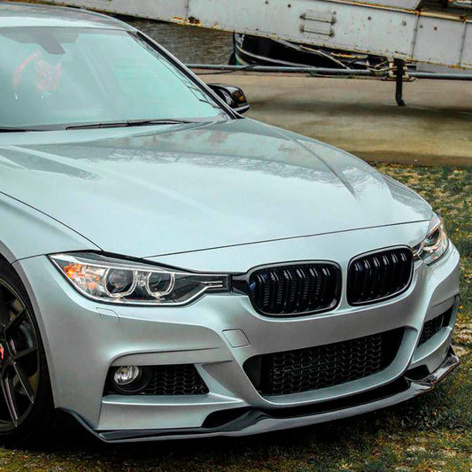 Oneway Frontspoiler passend für BMW 3er F30 M-Tech 2012-2019 - Schwarz glänzend