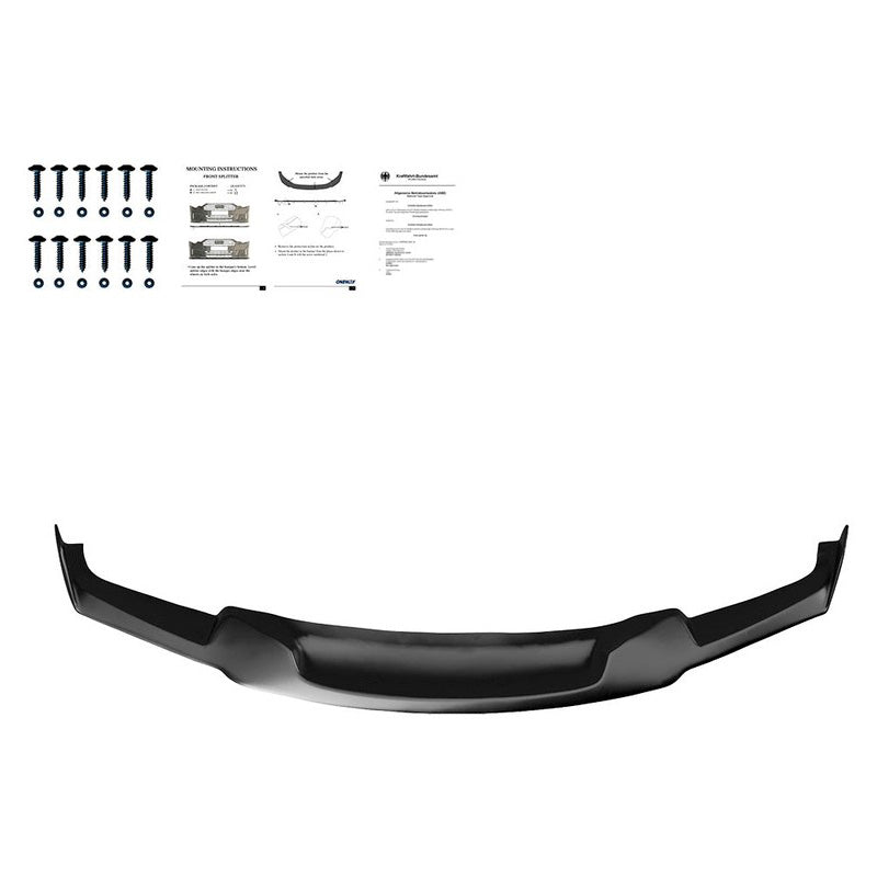 Oneway Frontspoiler passend für BMW 3er F30 M-Tech 2012-2019 - Schwarz glänzend
