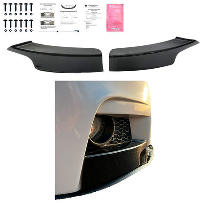 Oneway Front Flaps passend für BMW 3er F30 M-Pack 2012-2019 - Schwarz glänzend