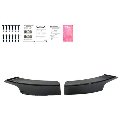 Oneway Front Flaps passend für BMW 3er F30 M-Pack 2012-2019 - Schwarz glänzend