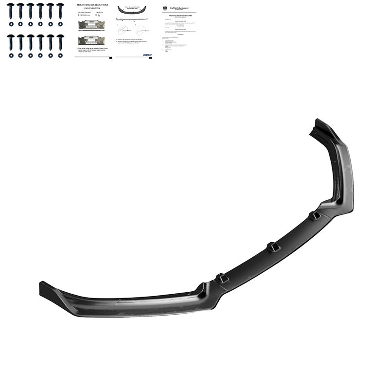 Oneway Frontspoiler passend für Volkswagen Polo 6R/6C 2009-2017 exkl. GTi/GT/WRC - Schwarz glänzend
