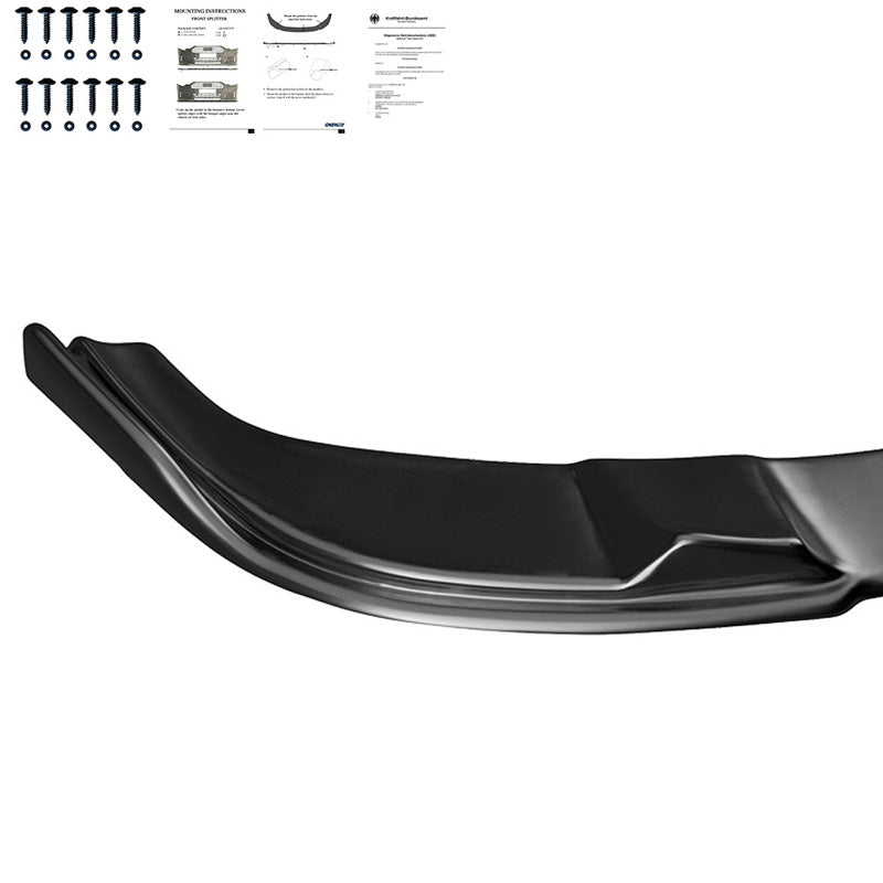 Oneway Frontspoiler passend für BMW 5er E60/E61 M-Pack 2003-2010 - Schwarz glänzend
