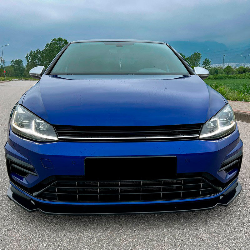 Oneway Frontspoiler passend für Volkswagen Golf VII (7.5) HB/Variant R 2017-2020 - Version 3 - Schwarz glänzend