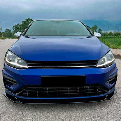 Oneway Frontspoiler passend für Volkswagen Golf VII (7.5) HB/Variant R 2017-2020 - Version 3 - Schwarz glänzend