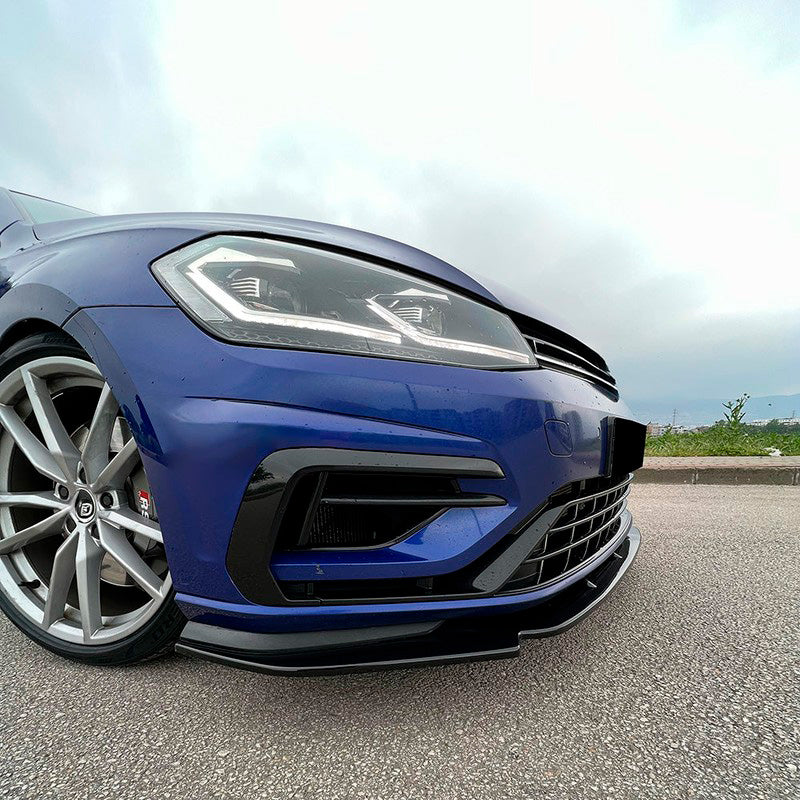 Oneway Frontspoiler passend für Volkswagen Golf VII (7.5) HB/Variant R 2017-2020 - Version 3 - Schwarz glänzend
