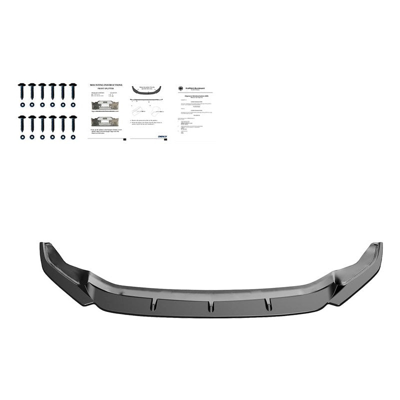 Oneway Frontspoiler passend für Volkswagen Golf VII (7.5) HB/Variant R 2017-2020 - Version 3 - Schwarz glänzend