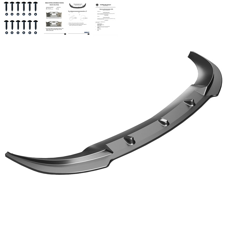 Oneway Frontspoiler passend für Mercedes Sprinter W907 2018- - Version 2 - Schwarz glänzend
