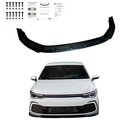 Oneway Frontspoiler passend für Volkswagen Golf VIII HB/Variant GTI/GTE/R Line 2020- - Schwarz glänzend