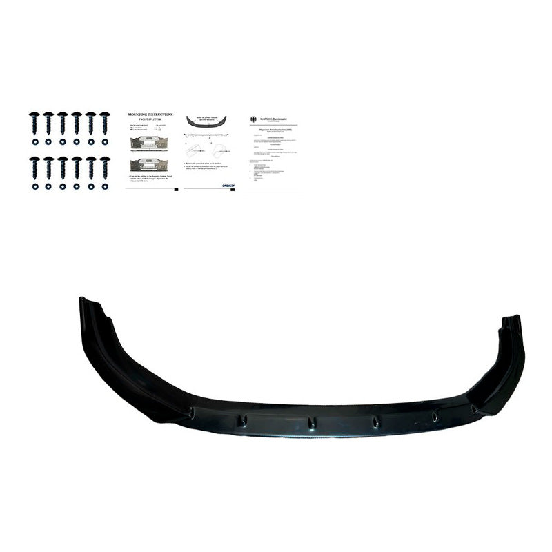 Oneway Frontspoiler passend für Volkswagen Golf VIII HB/Variant GTI/GTE/R Line 2020- - Schwarz glänzend