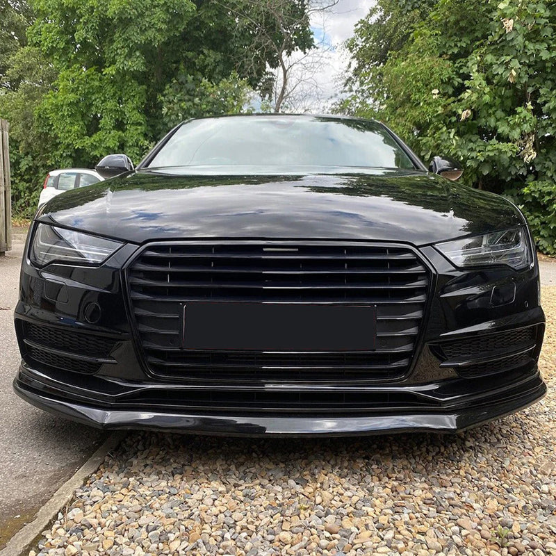 Oneway Frontspoiler passend für Audi A7 S-Line/S7 C7 Facelift 2014-2017 - Schwarz glänzend