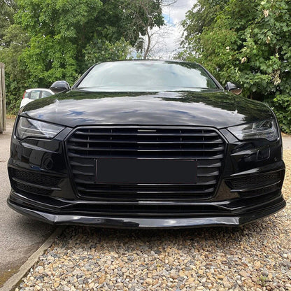 Oneway Frontspoiler passend für Audi A7 S-Line/S7 C7 Facelift 2014-2017 - Schwarz glänzend