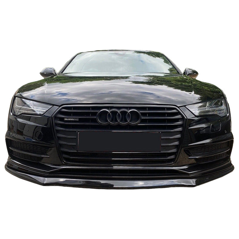 Oneway Frontspoiler passend für Audi A7 S-Line/S7 C7 Facelift 2014-2017 - Schwarz glänzend