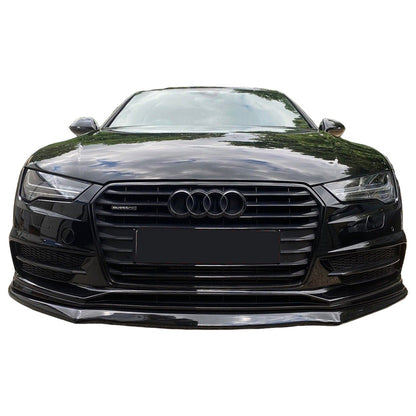 Oneway Frontspoiler passend für Audi A7 S-Line/S7 C7 Facelift 2014-2017 - Schwarz glänzend