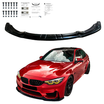 Oneway Frontspoiler passend für BMW M3 F80 2014-2018 - Schwarz glänzend