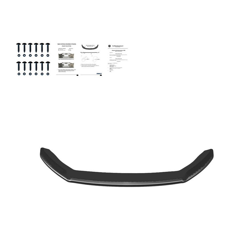 Oneway Frontspoiler passend für Seat Leon (5F) HB/SC/ST FR/Cupra Facelift 2017-2020 - Version 2 - Schwarz glänzend