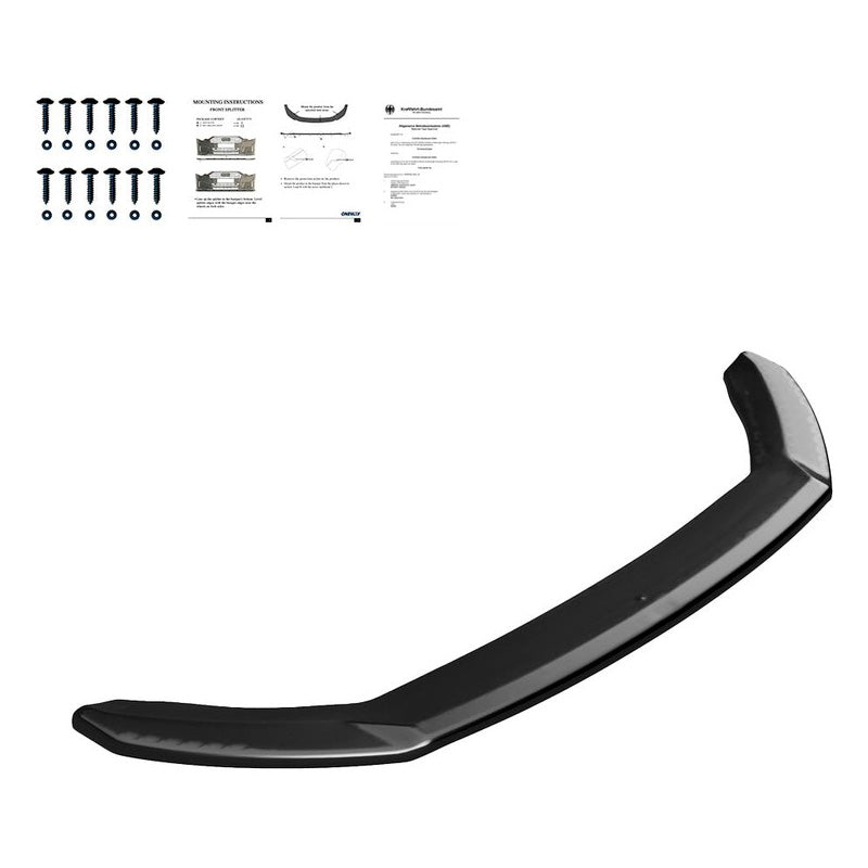 Oneway Frontspoiler passend für Seat Leon (5F) HB/SC/ST FR/Cupra Facelift 2017-2020 - Version 2 - Schwarz glänzend