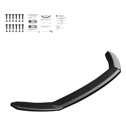 Oneway Frontspoiler passend für Seat Leon (5F) HB/SC/ST FR/Cupra Facelift 2017-2020 - Version 2 - Schwarz glänzend