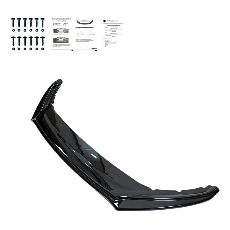 Oneway Frontspoiler passend für Skoda Superb 3V HB/Kombi Facelift 2019-2023 - Schwarz glänzend
