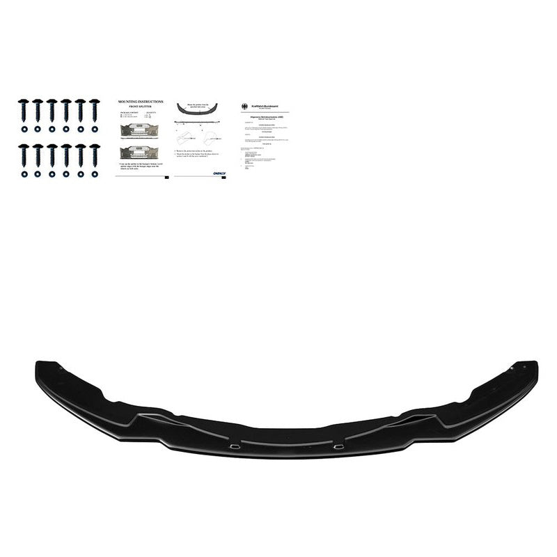 Oneway Frontspoiler passend für BMW 4er F32/F33/F36 M-Pack 2013-2019 - Version 2 - Schwarz glänzend