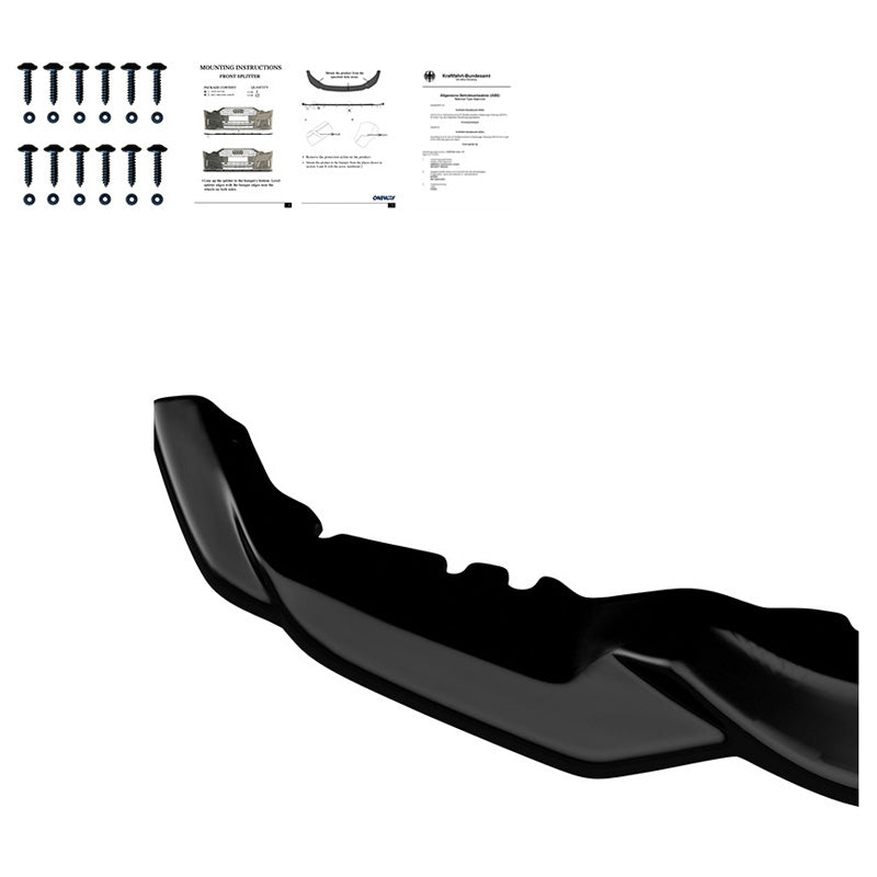 Oneway Frontspoiler passend für BMW M2 F87 2016-2020 - Version 2 - Schwarz glänzend