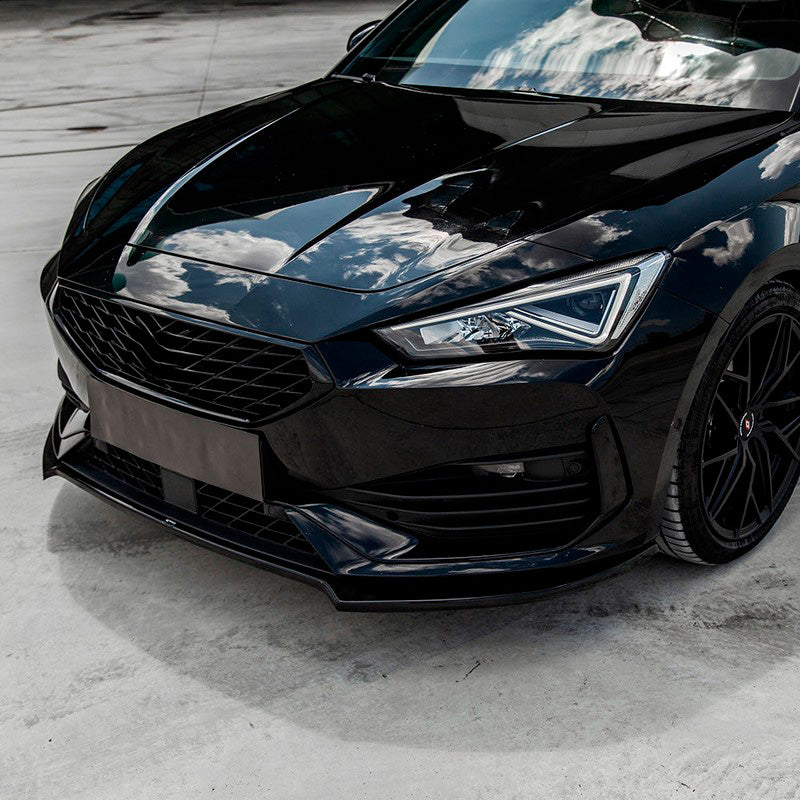 Oneway Frontspoiler passend für Cupra Leon HB/ST 2020-2024 - Version 3 - Schwarz glänzend