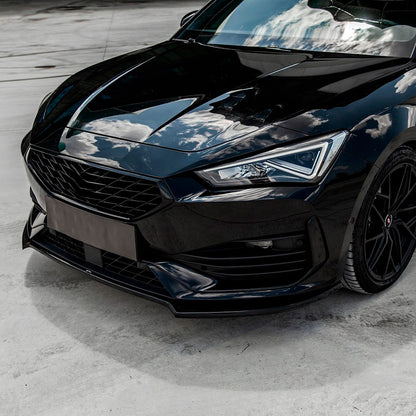 Oneway Frontspoiler passend für Cupra Leon HB/ST 2020-2024 - Version 3 - Schwarz glänzend