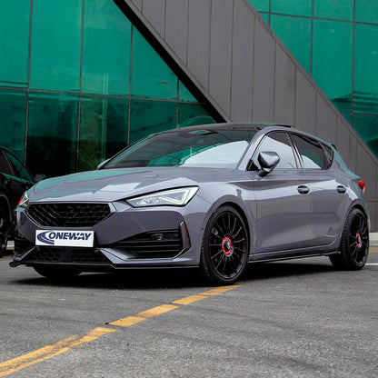 Oneway Frontspoiler passend für Cupra Leon HB/ST 2020-2024 - Version 3 - Schwarz glänzend
