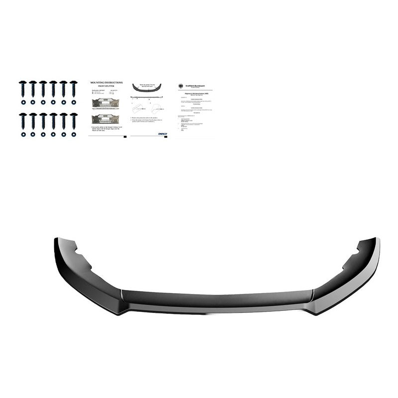 Oneway Frontspoiler passend für Cupra Leon HB/ST 2020-2024 - Version 3 - Schwarz glänzend