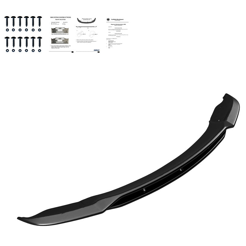 Oneway Frontspoiler passend für BMW X5 E70 M-Pack Facelift 2010-2013 - Schwarz glänzend