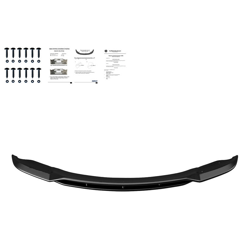 Oneway Frontspoiler passend für BMW X5 E70 M-Pack Facelift 2010-2013 - Schwarz glänzend