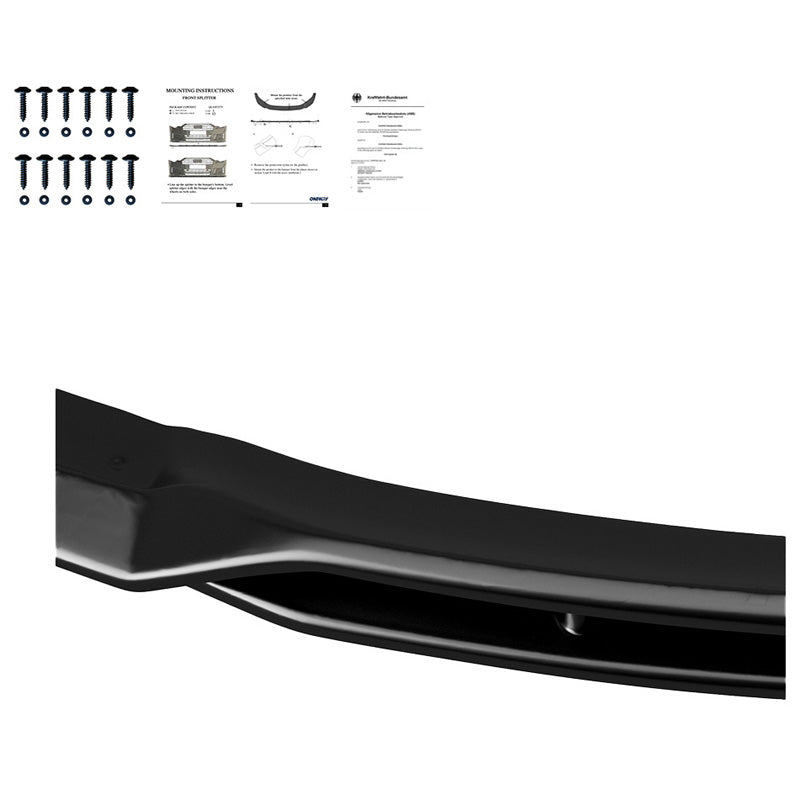Oneway Frontspoiler passend für BMW X5 E70 M-Pack Facelift 2010-2013 - Schwarz glänzend