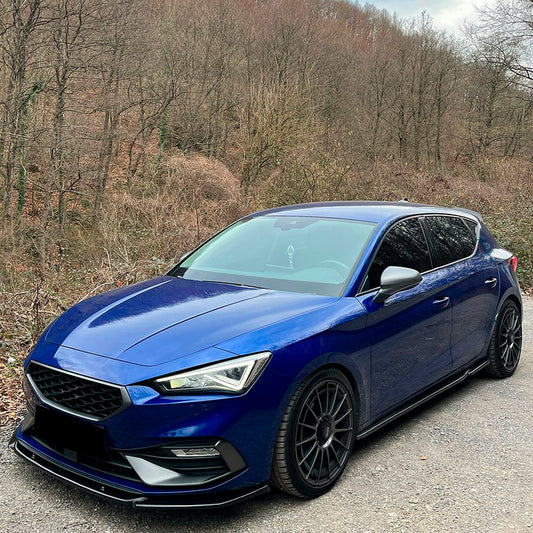 Oneway Frontspoiler passend für Seat Leon IV HB/ST FR 2020- - Schwarz glänzend