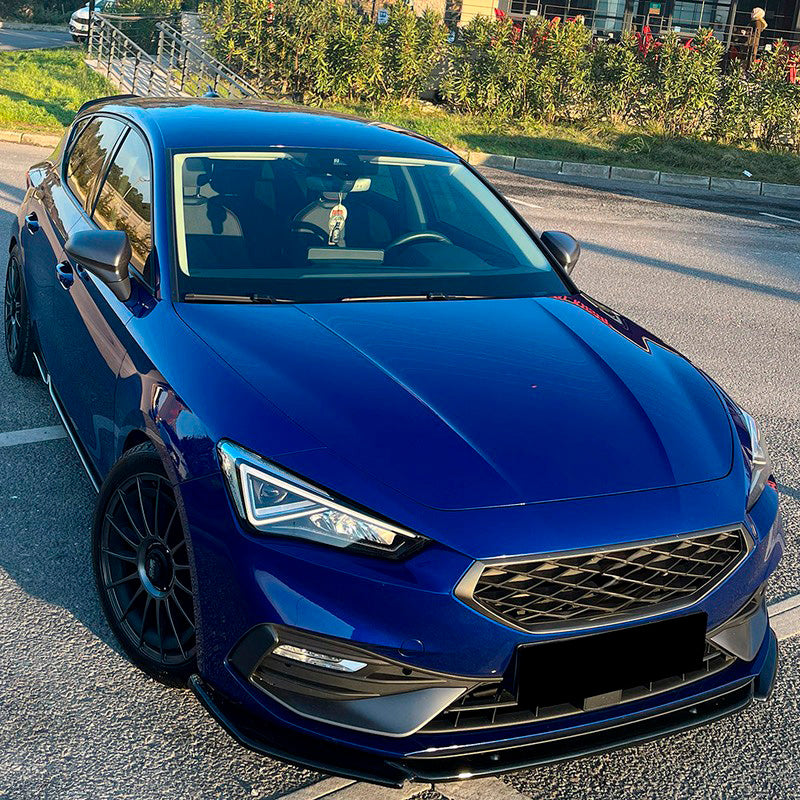Oneway Frontspoiler passend für Seat Leon IV HB/ST FR 2020- - Schwarz glänzend