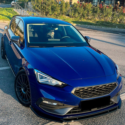 Oneway Frontspoiler passend für Seat Leon IV HB/ST FR 2020- - Schwarz glänzend