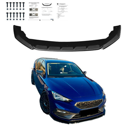 Oneway Frontspoiler passend für Seat Leon IV HB/ST FR 2020- - Schwarz glänzend