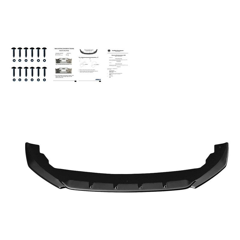 Oneway Frontspoiler passend für Seat Leon IV HB/ST FR 2020- - Schwarz glänzend