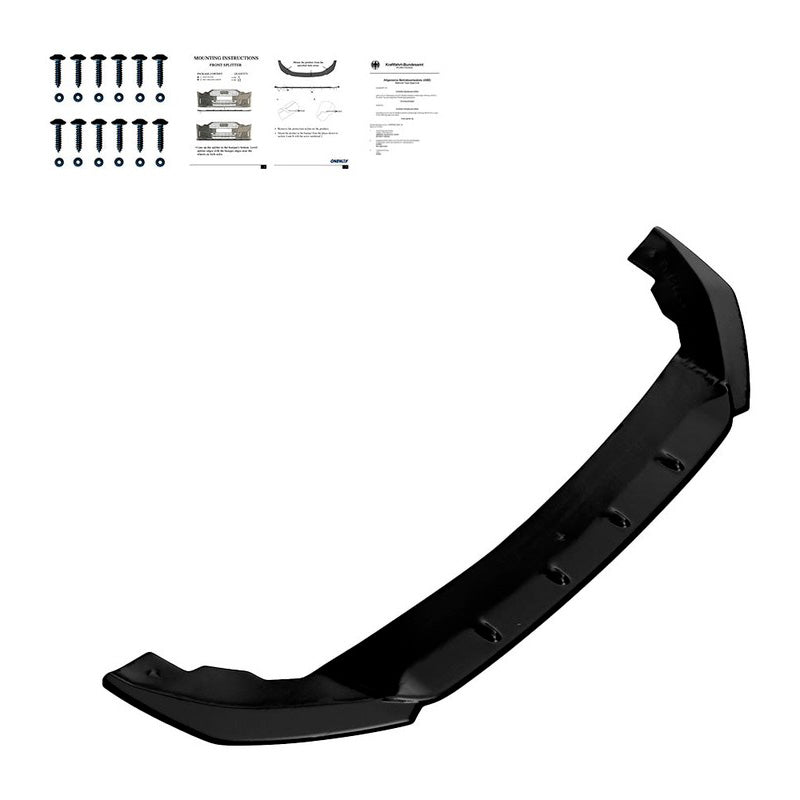 Oneway Frontspoiler passend für Seat Leon IV HB/ST FR 2020- - Schwarz glänzend