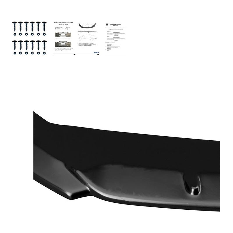 Oneway Frontspoiler passend für Seat Leon IV HB/ST FR 2020- - Schwarz glänzend