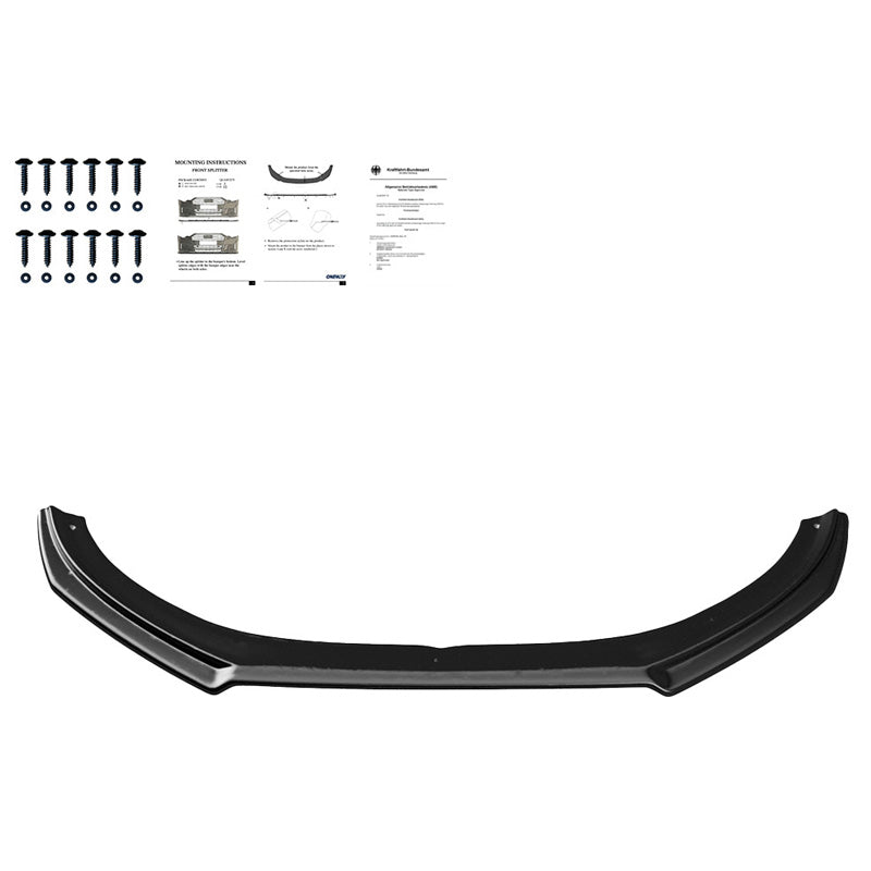 Oneway Frontspoiler passend für Volvo V40 R-Design 2012-2019 - Schwarz glänzend