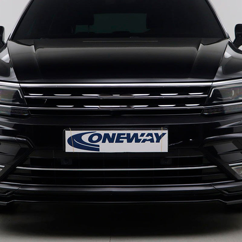 Oneway Frontspoiler passend für Volkswagen Tiguan II R-Line 2016-2020 inkl. Allspace - Schwarz glänzend