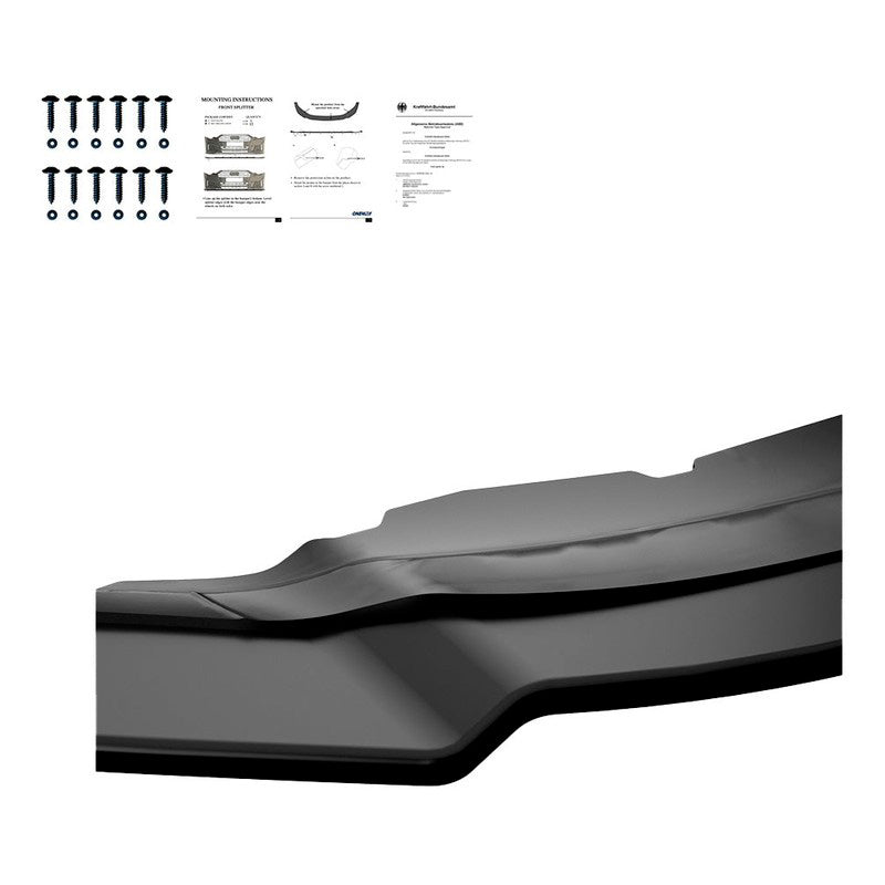 Oneway Frontspoiler passend für Volkswagen Tiguan II R-Line 2016-2020 inkl. Allspace - Schwarz glänzend
