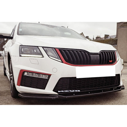 Oneway Frontspoiler passend für Skoda Octavia III RS HB/Kombi 2013-2016 - Schwarz glänzend