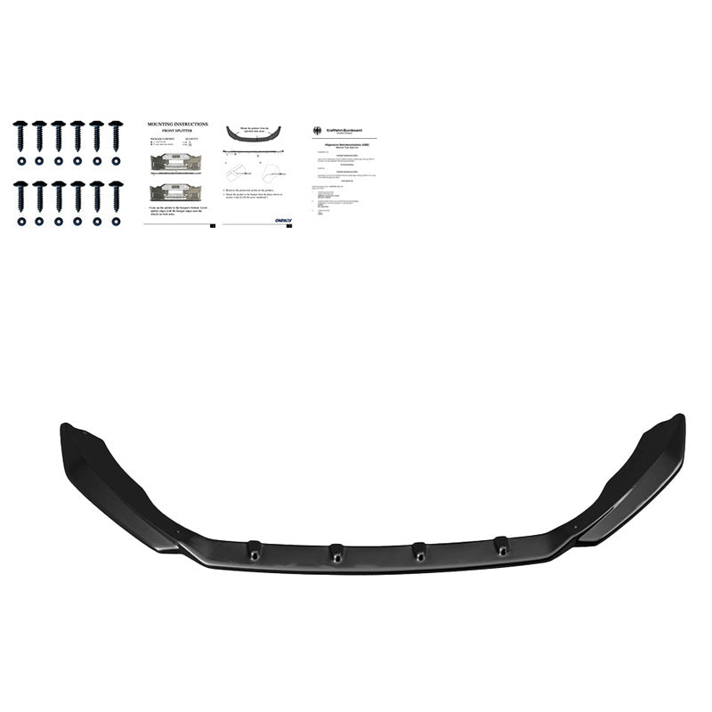 Oneway Frontspoiler passend für Skoda Octavia III RS HB/Kombi 2013-2016 - Schwarz glänzend
