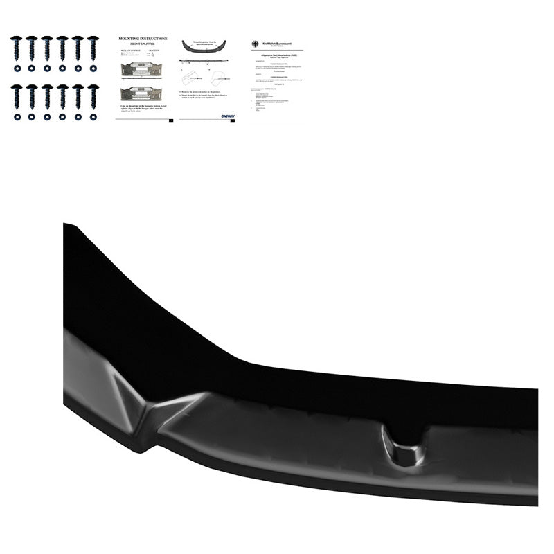 Oneway Frontspoiler passend für Seat Leon (5F) HB/SC/ST FR/Cupra 2013-2016 - Schwarz glänzend