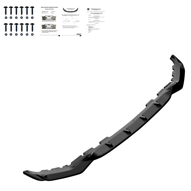 Oneway Frontspoiler passend für BMW X7 M G07 M-Pack 2018-2022 - Schwarz glänzend