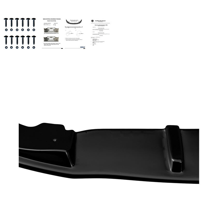 Oneway Frontspoiler passend für BMW 7er G11 M-Pack 2015-2018 - Schwarz glänzend