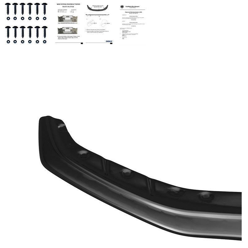 Oneway Frontspoiler passend für BMW 5er G30/G31 M-Pack 2017-2020 - Schwarz glänzend