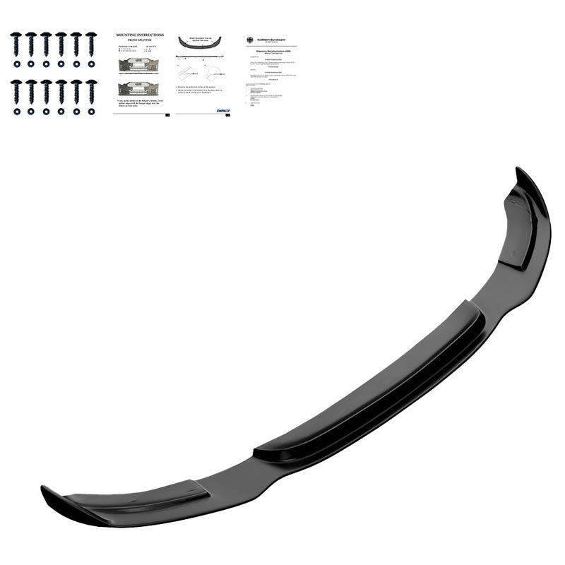 Oneway Frontspoiler passend für BMW 3er F34 GT 335i M-Pack 2012-2017 - Schwarz glänzend