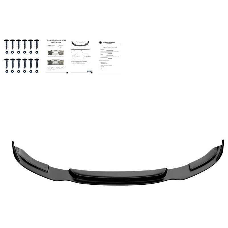 Oneway Frontspoiler passend für BMW 3er F34 GT 335i M-Pack 2012-2017 - Schwarz glänzend